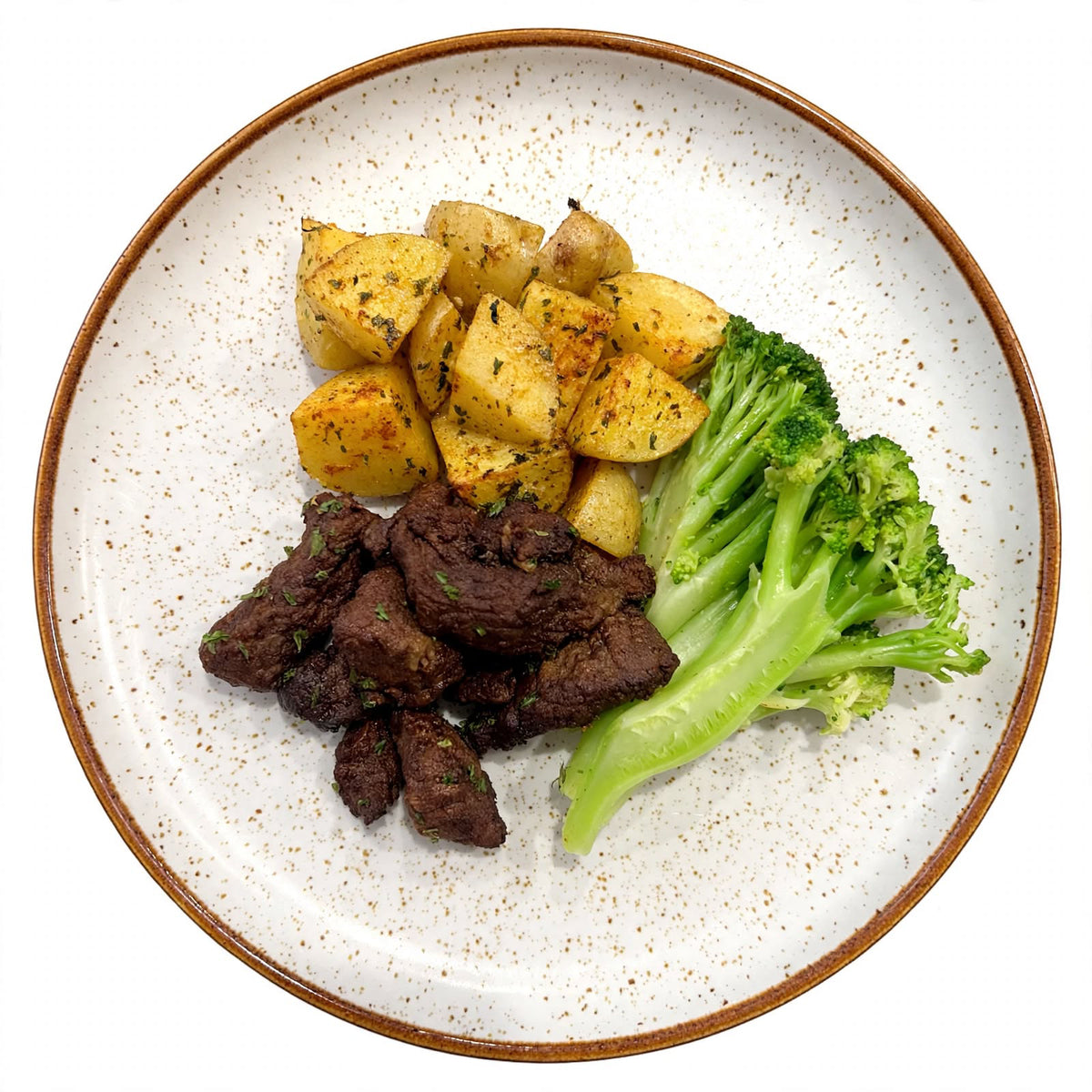 Garlic Steak & Buttered Potatoes & Broccoli (4 Servings)