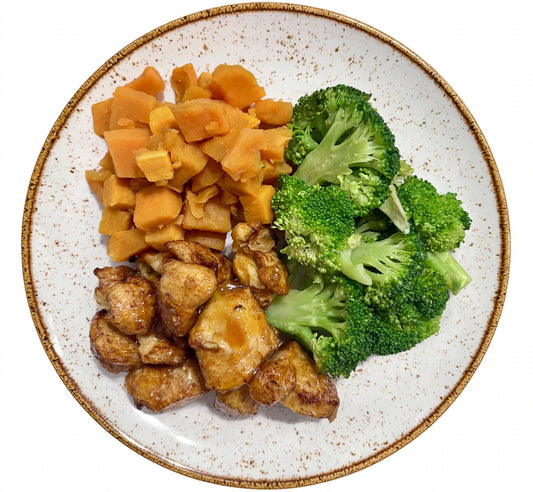 Honey Garlic Chicken Sweet Potato & Broccoli (4 Servings)