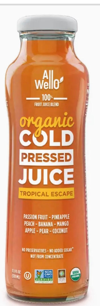 Organic Cold Press Tropical Escape Juice