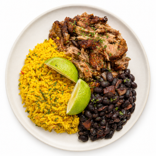 Pork Carnitas Black Beans Yellow Rice (4 Servings)