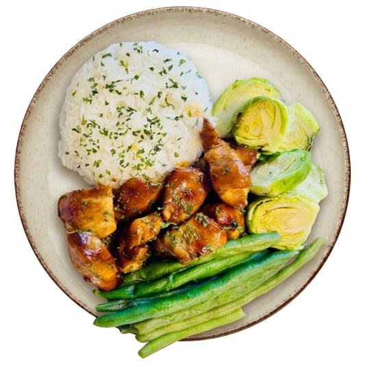 Teriyaki Chicken & Jasmine Mixed Veggies (4 Servings)