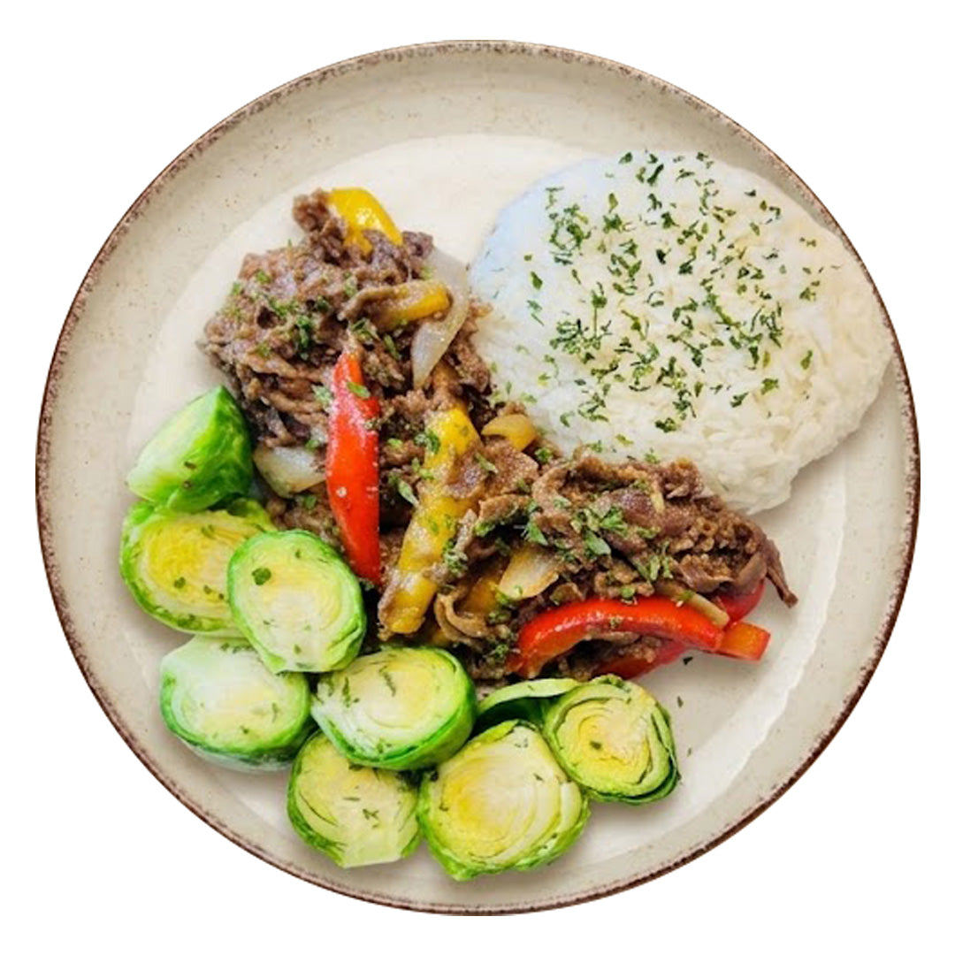 Shaved Beef & Veggie Rice (4 Servings)
